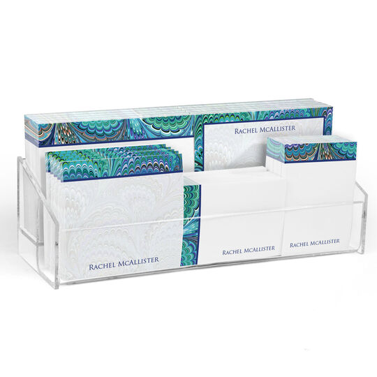 Peacock Marble Post-it® Notes Ensemble